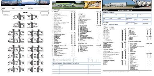 Fleet management software inspection